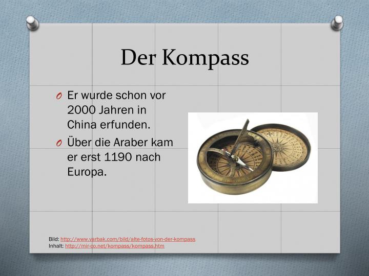 Wann Wurde Der Kompass Erfunden PPT - Erfindungen der Neuzeit PowerPoint Presentation - ID:3175534