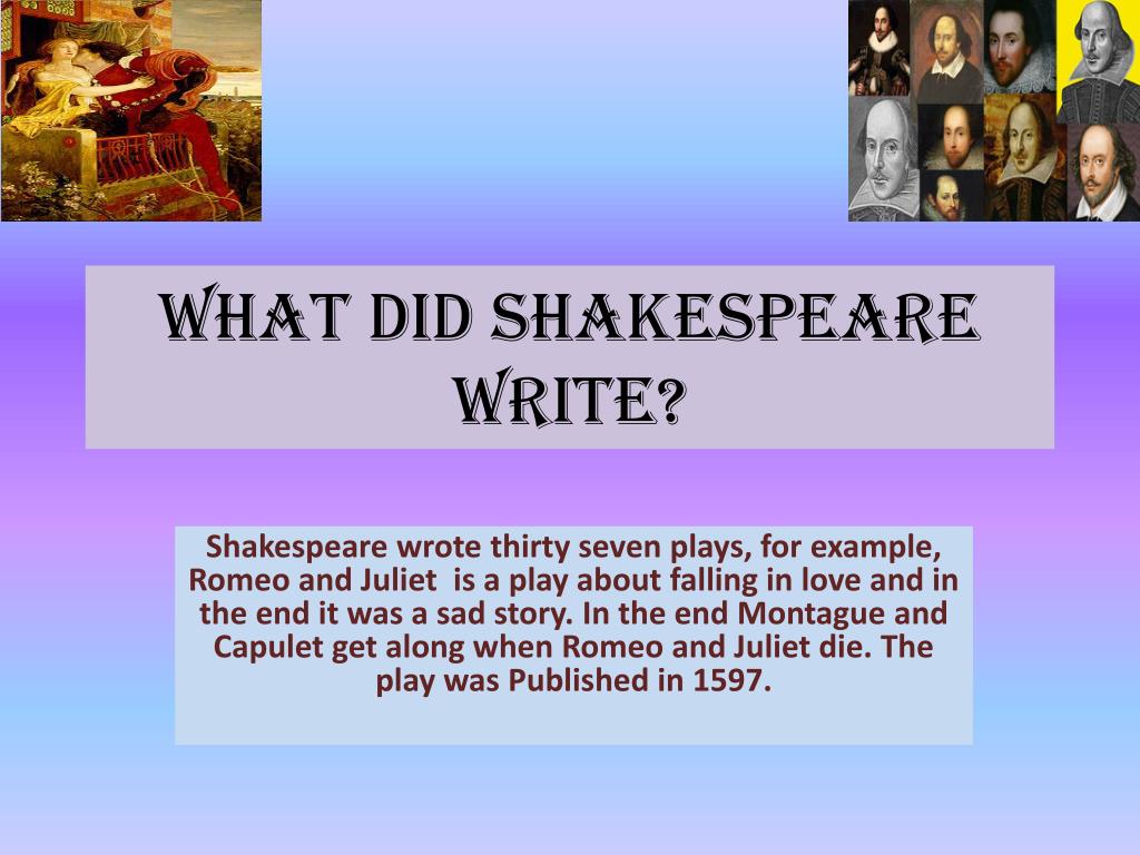 Ppt the life and works of william shakespeare powerpoint presentation