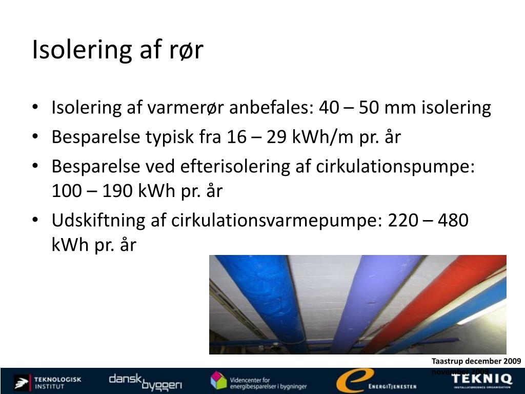 PPT - Tekniske installationer – varmeanlæg – vedvarende energianlæg ...