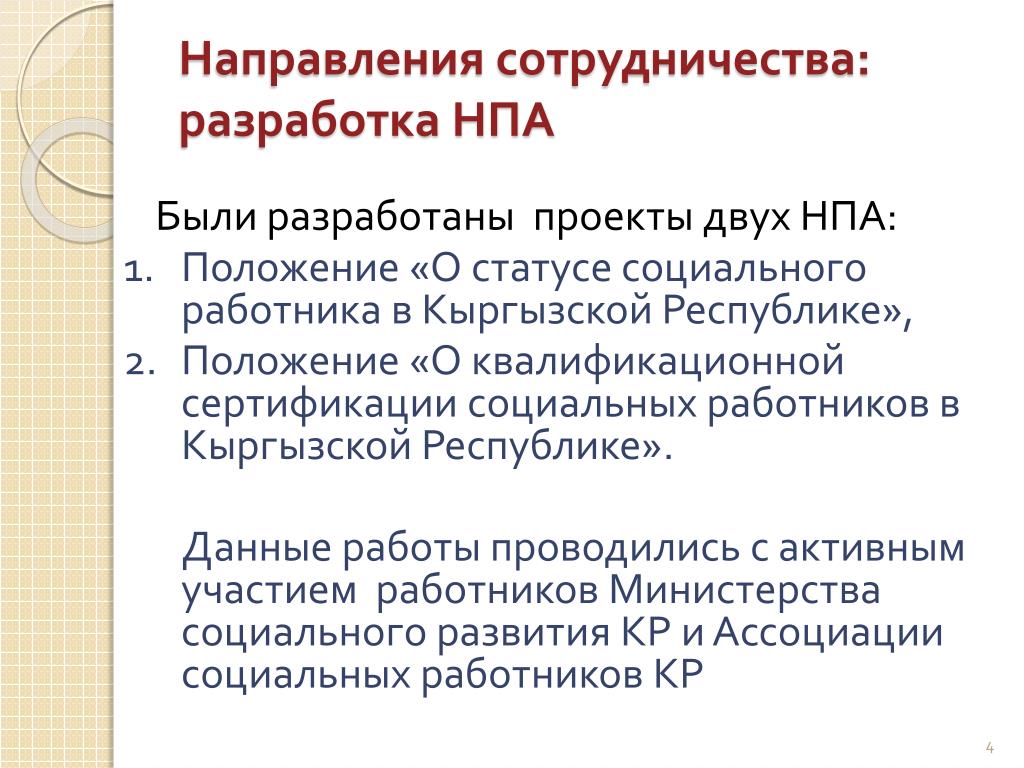 Этапы разработки нормативного правового акта
