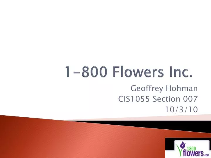 PPT 1800 Flowers Inc. PowerPoint Presentation, free download ID