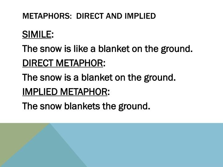 ppt figures of speech powerpoint presentation id 3179836 implied metaphor