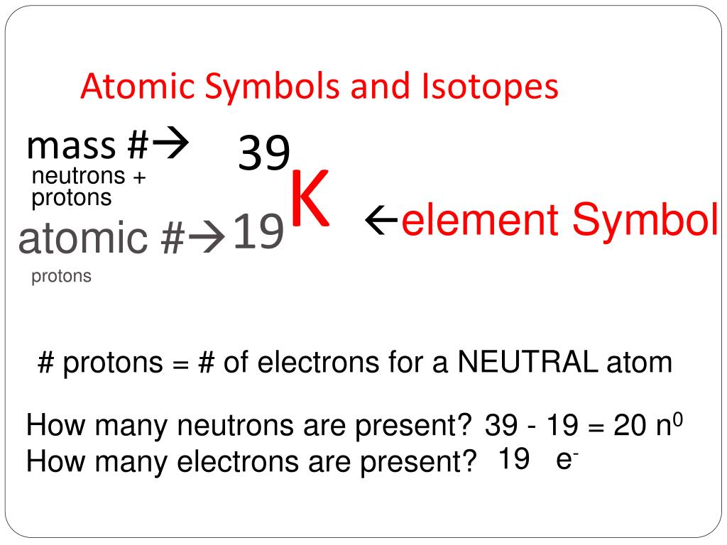 PPT - Atomic Symbols and Isotopes PowerPoint Presentation, free