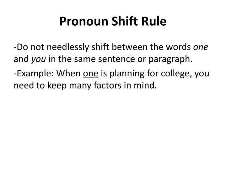 Pronoun Shift Worksheet 6th Grade