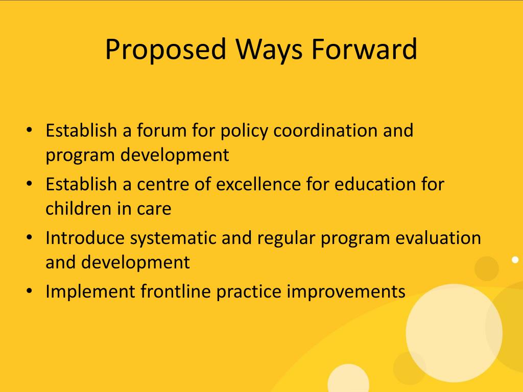 PPT - Improving education outcomes for children and young people in ...