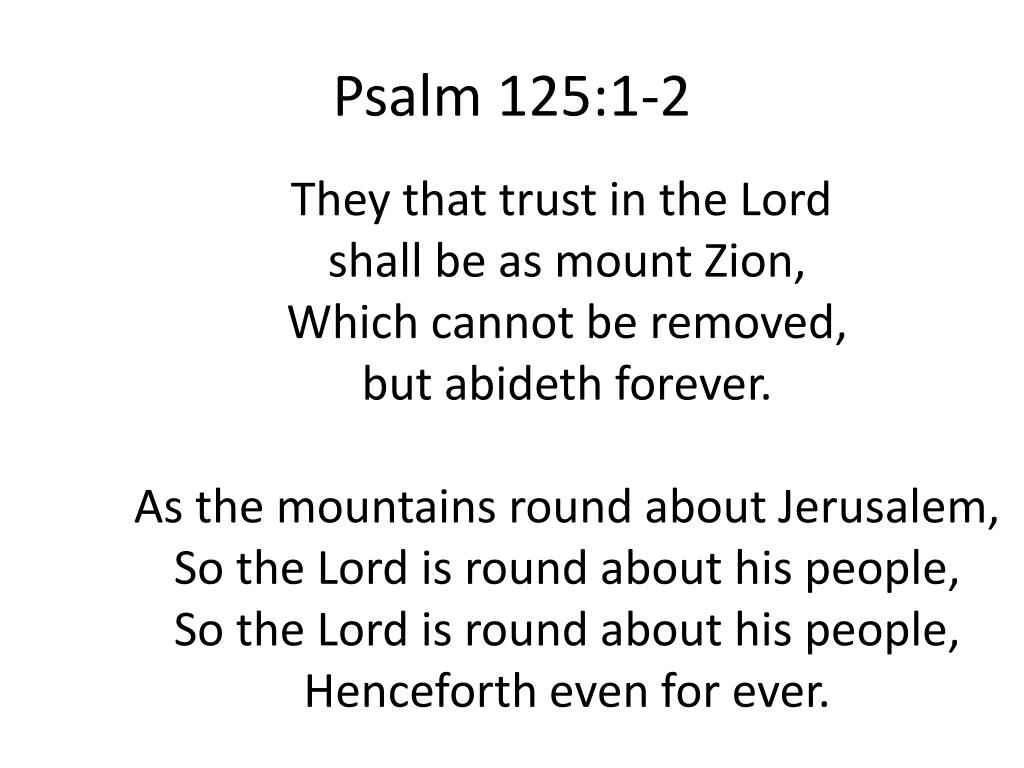PPT Psalm 125 1 2 PowerPoint Presentation Free Download ID 3181783
