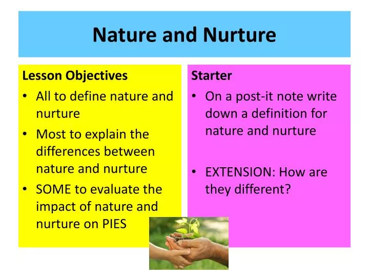 difference between nature and nurture