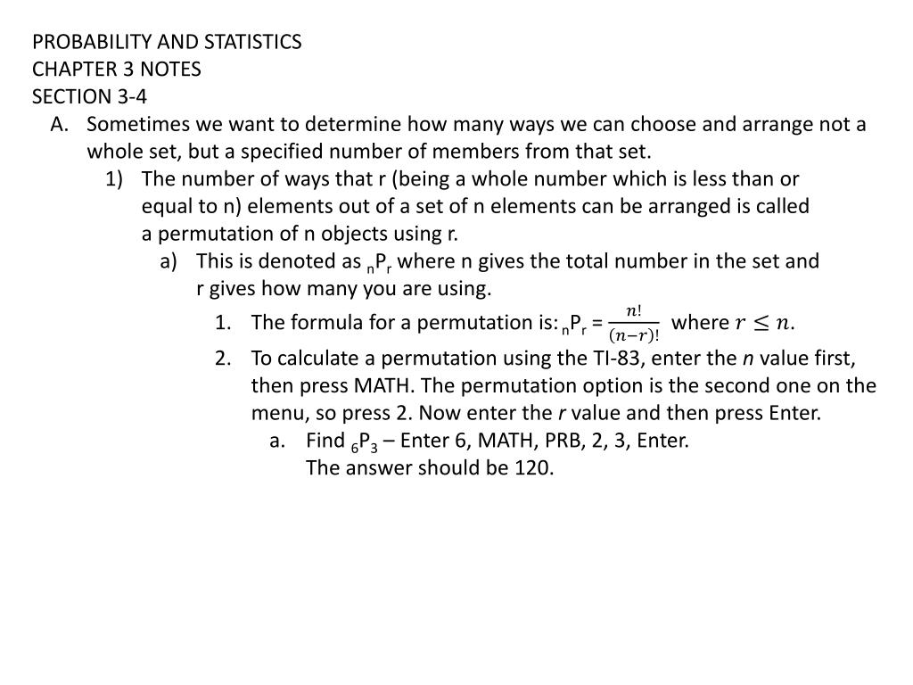 PPT - Understanding Permutations and Combinations in Probability and ...