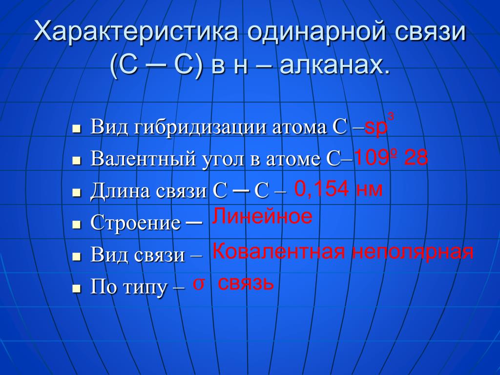 Характеристика связи c c. Вид связи алканов. Длина связи алканов. Длина связи в алканах. Алканы вид связи.