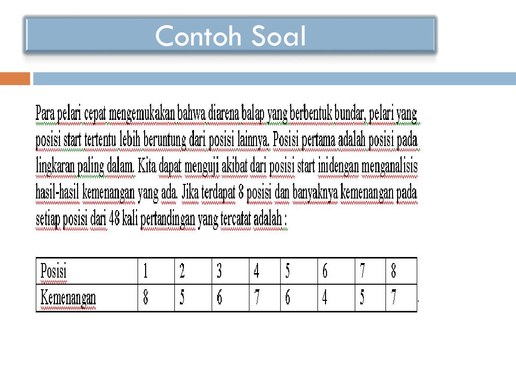 Contoh Soal Statistik Parametrik