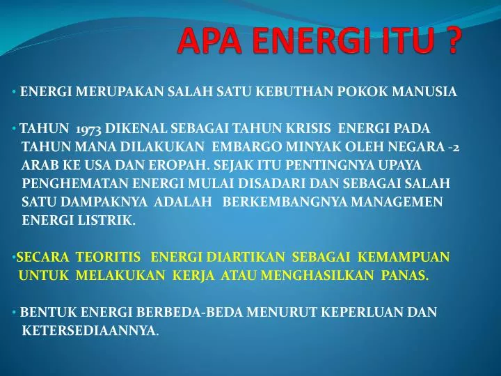 Jenis-Jenis Energi Terbarukan