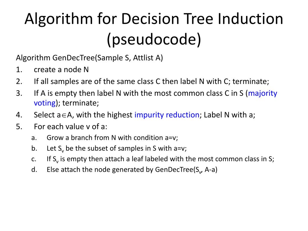 Ppt decision tree induction algorithm for buys computer