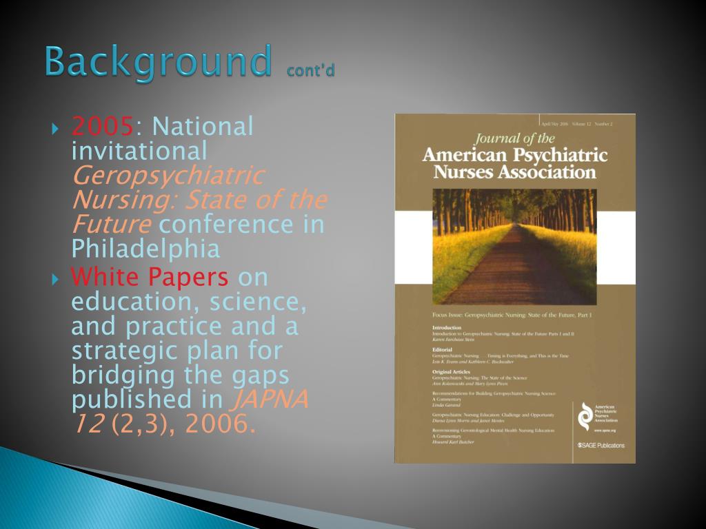 PPT - Integrating Geropsychiatric Nursing in Nurse Practitioner ...