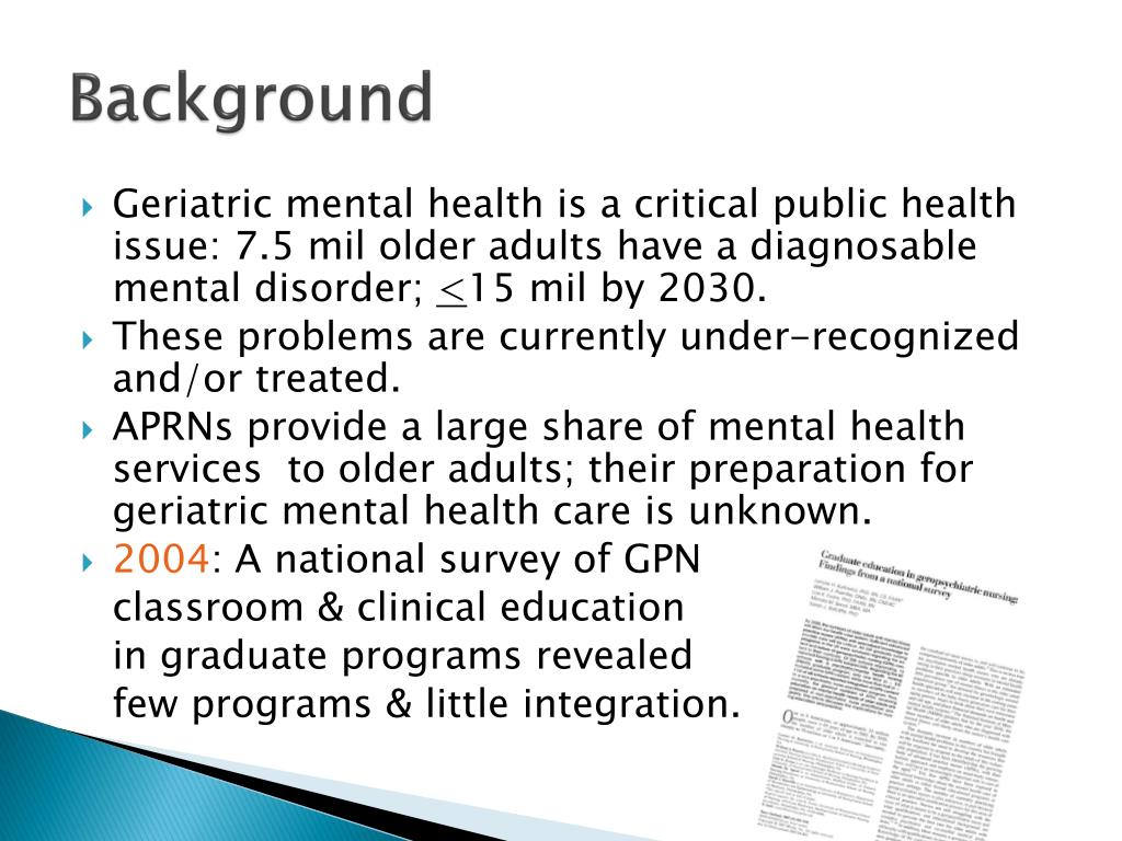 PPT - Integrating Geropsychiatric Nursing in Nurse Practitioner ...