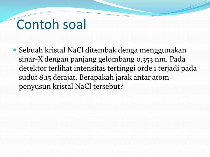 PPT - Difraksi Bragg & Polarisasi PowerPoint Presentation ...