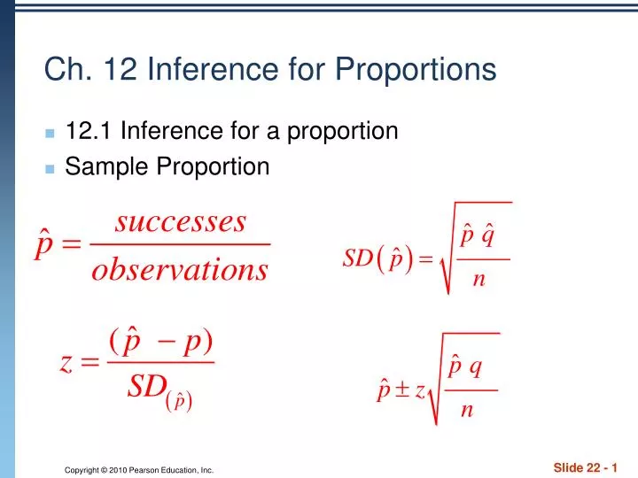 PPT - Ch. 12 Inference for Proportions PowerPoint Presentation, free ...