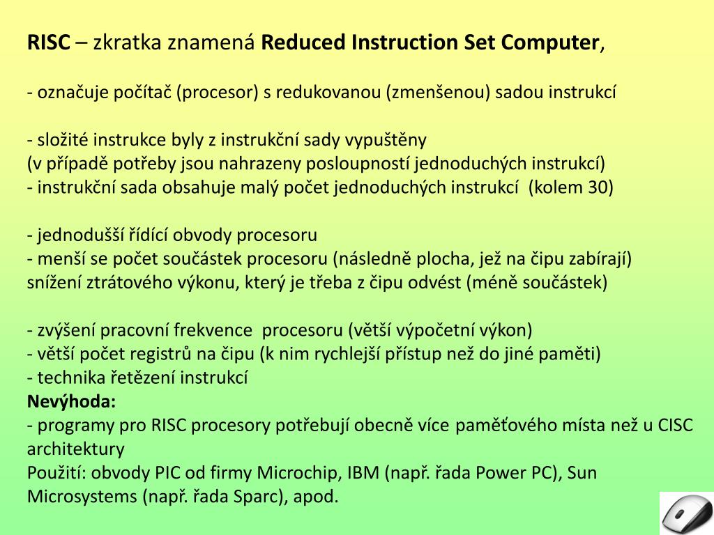PPT - Architektury mikropočítačů PowerPoint Presentation, free download -  ID:3186529