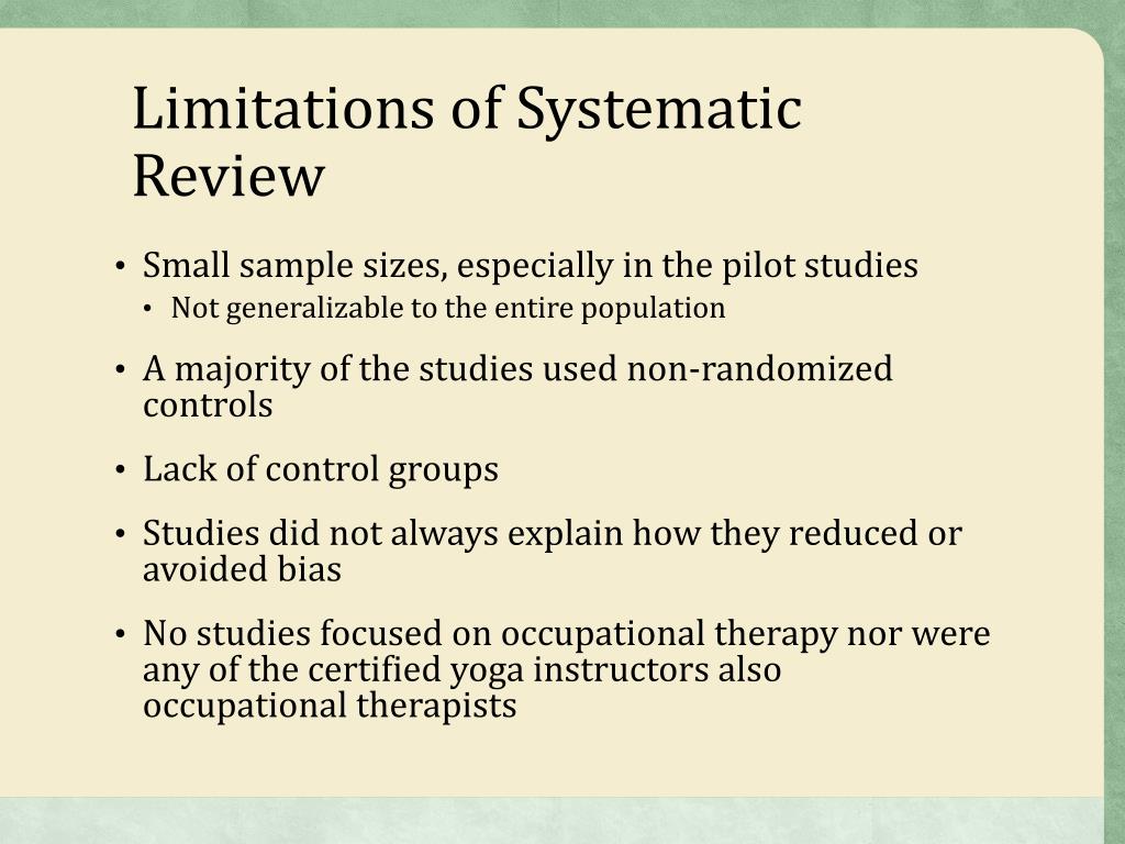 limitations in literature review