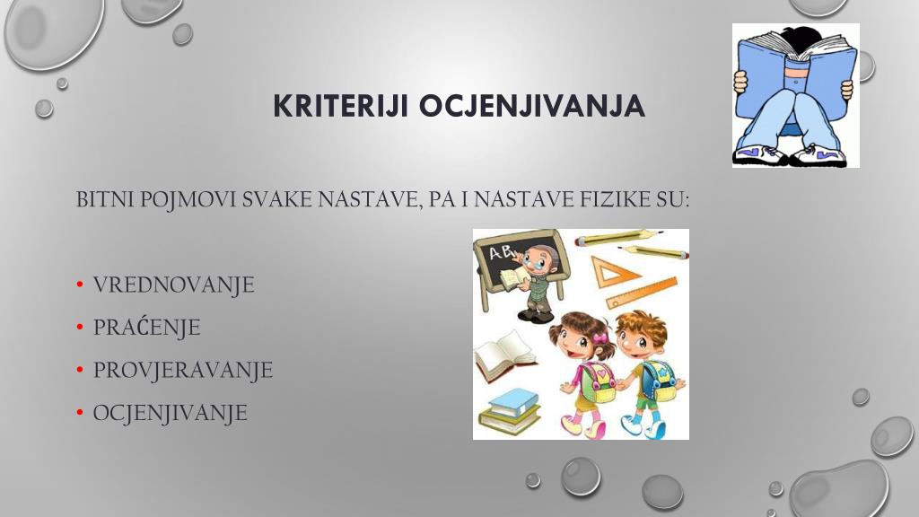 PPT - KRITERIJI OCJENJIVANJA - - elementi ocjenjivanja, načini i ...