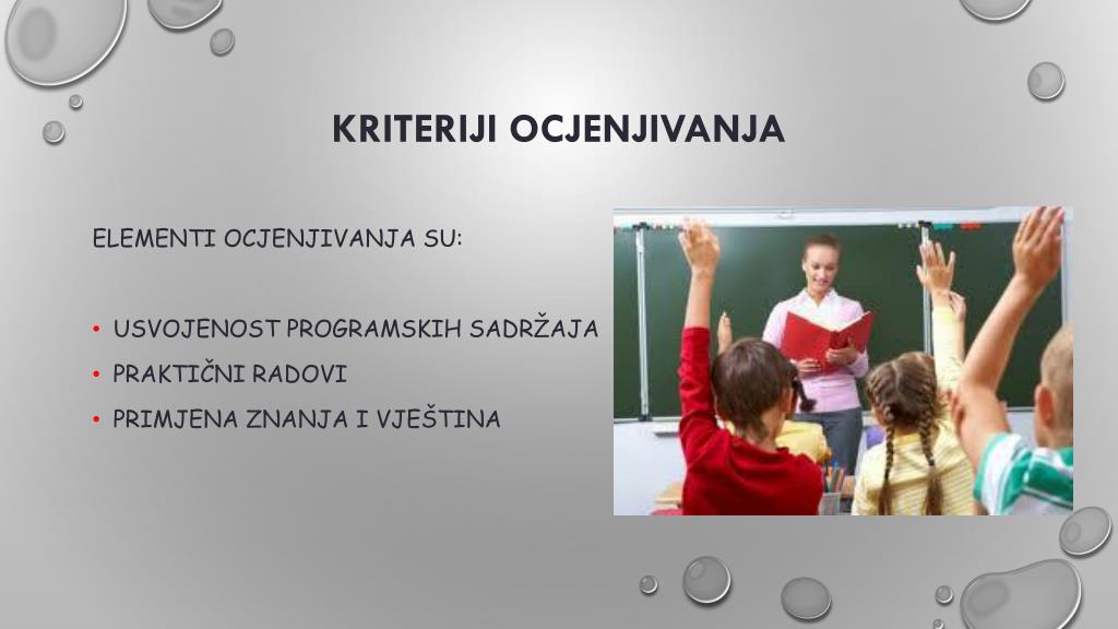 PPT - KRITERIJI OCJENJIVANJA - - elementi ocjenjivanja, načini i ...