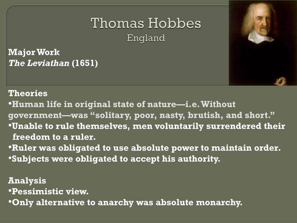 PPT - Thomas Hobbes England PowerPoint Presentation, free download -  ID:3190529