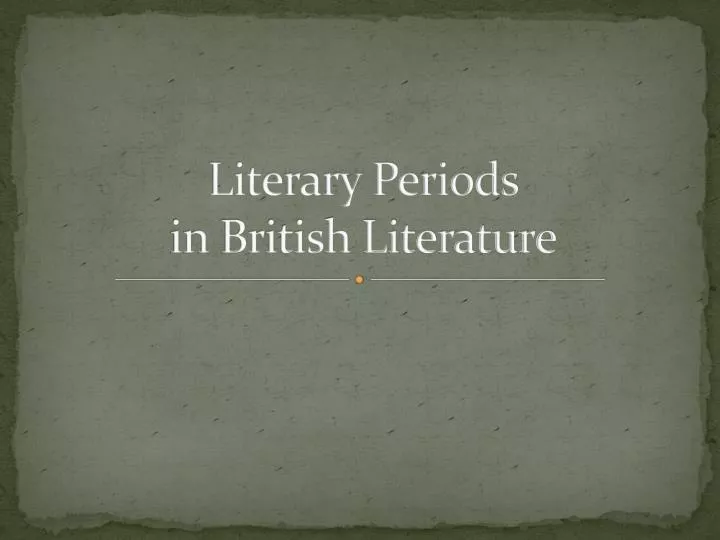 british literature books