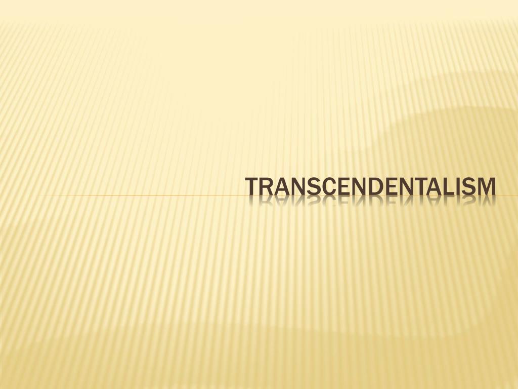 Transcendentalism An American Artistic And Philosophical Movement