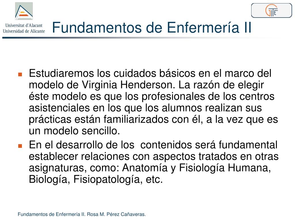 PPT - Fundamentos De Enfermería II PowerPoint Presentation, Free ...