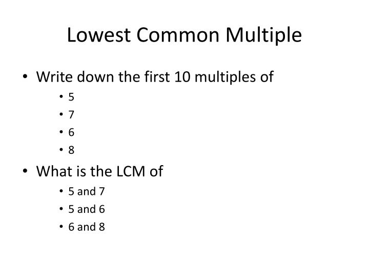 Lowest Common Multiple Of 30 And 45 PPT - LCM and HCF PowerPoint Presentation - ID:3193611