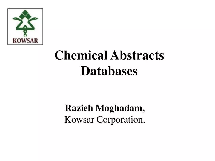 chemical abstracts databases n.