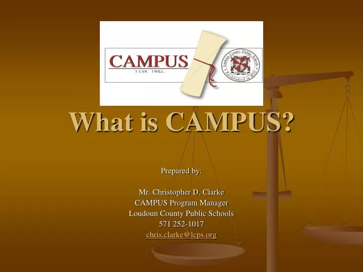 PPT  What is CAMPUS? PowerPoint Presentation, free download  ID3194599
