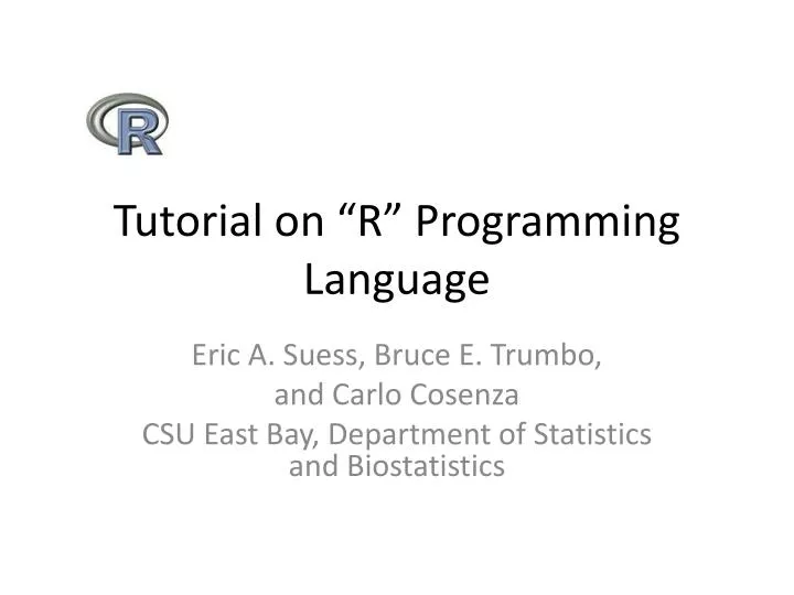 tutorial on r programming language n.