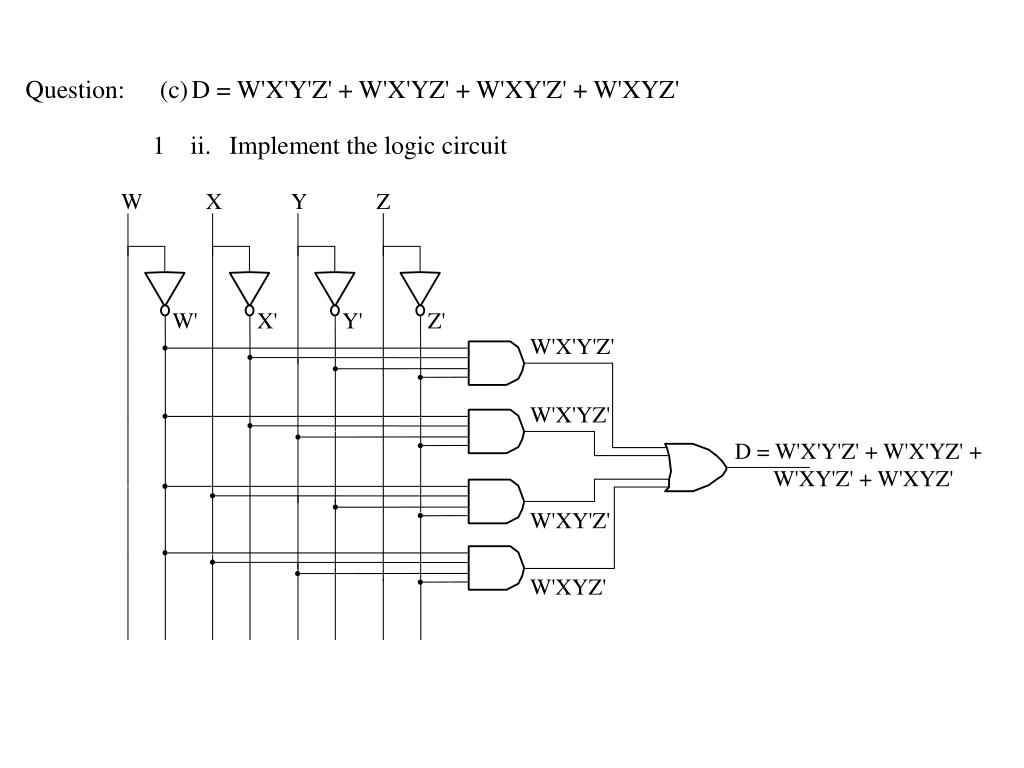 Ppt Question Consider The Expressions A F Xy Xy B B Xyz Xyz X Y Z X Y Z Powerpoint Presentation Id