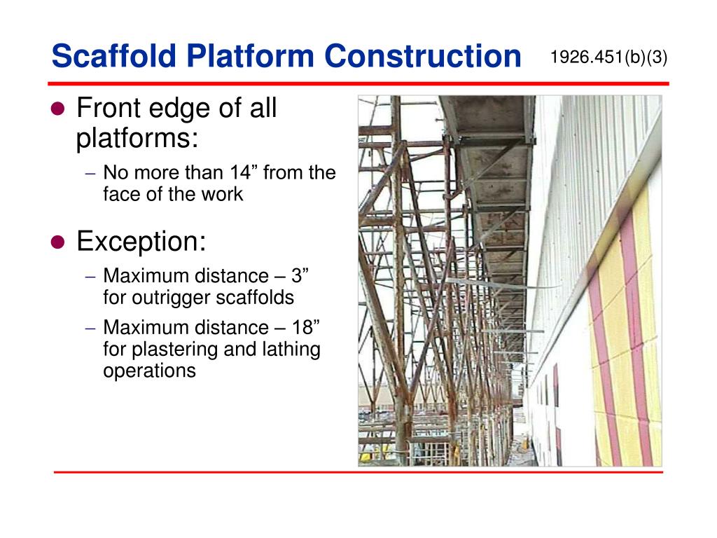 function of scaffold platform