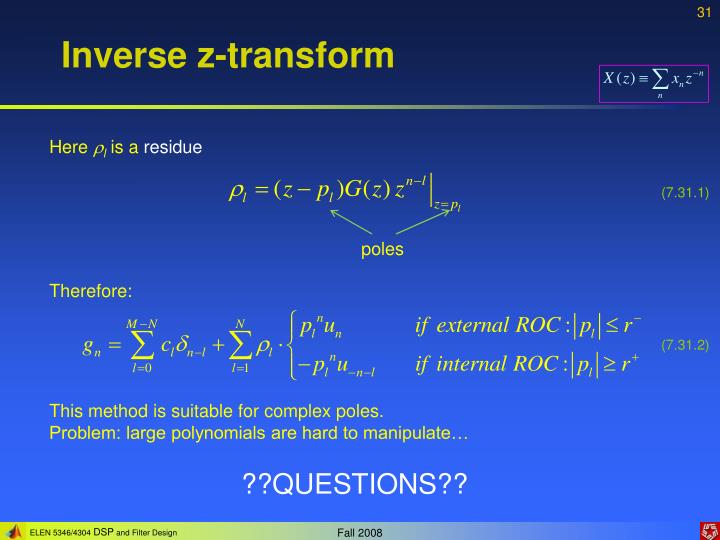 Laterally Inverted Z How Do You Calculate Inverse Z Transformation? – FYCJBY
