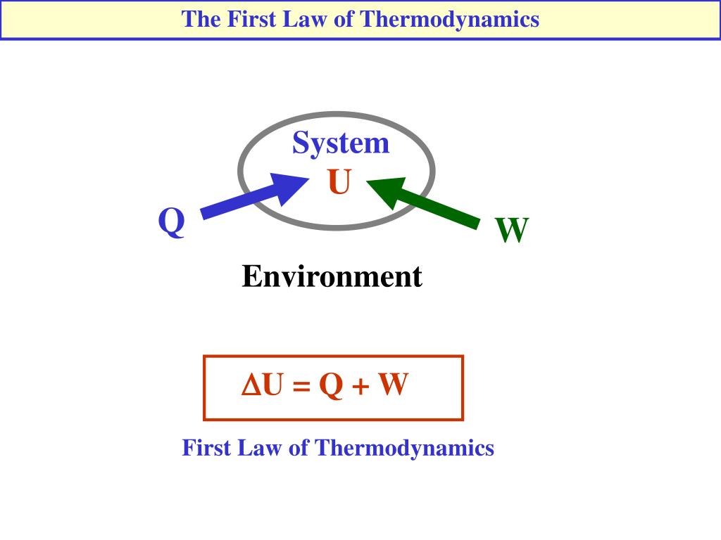 What Is Q And W In Thermodynamics