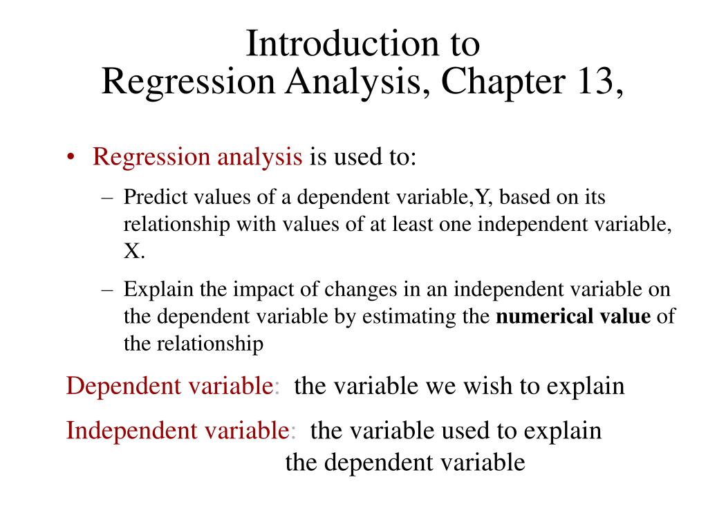 thesis using regression analysis