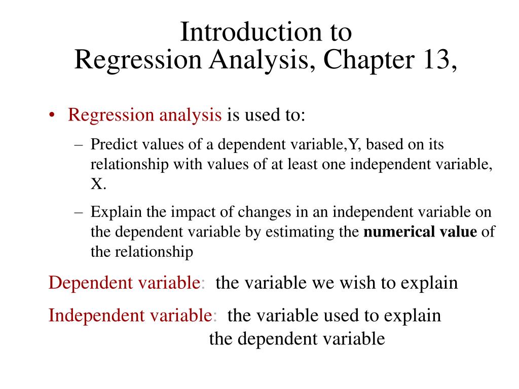 what is regression analysis in research pdf