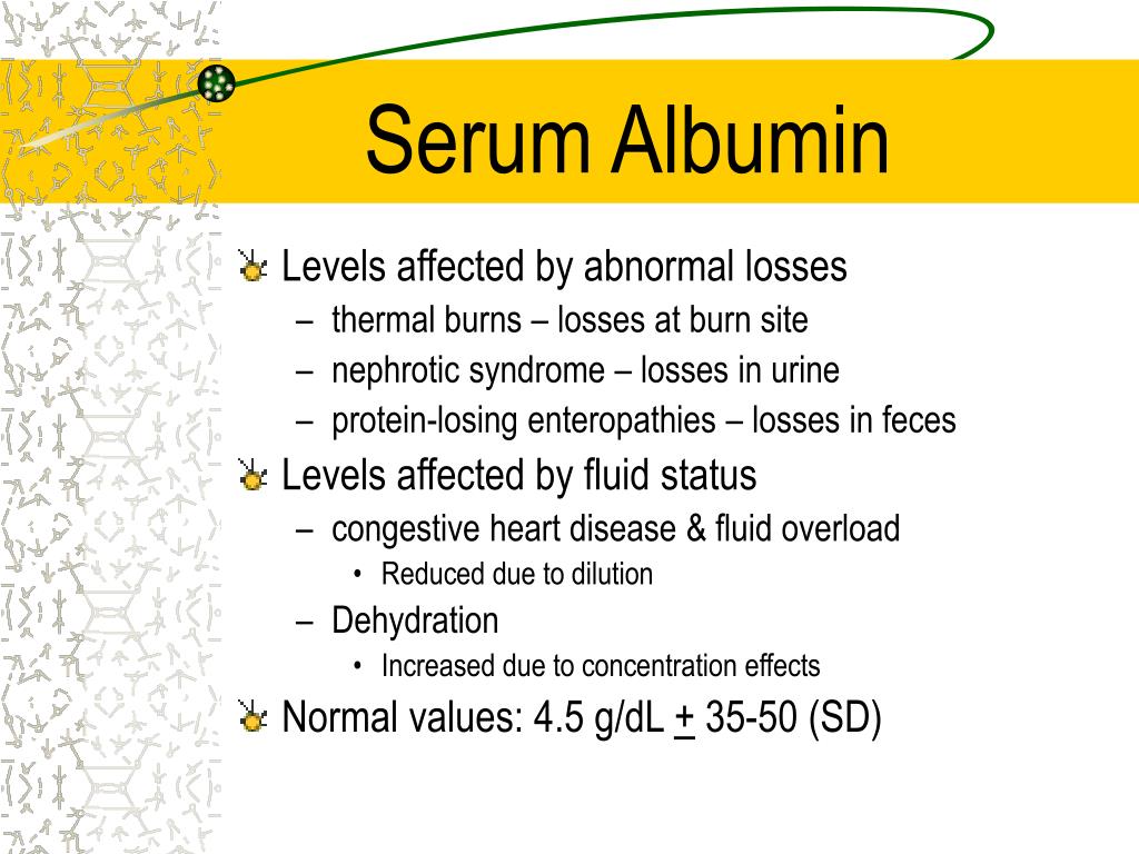 What Is Normal Albumin Level PPT - Assessment of Protein Status PowerPoint Presentation, free download - ID:3195929