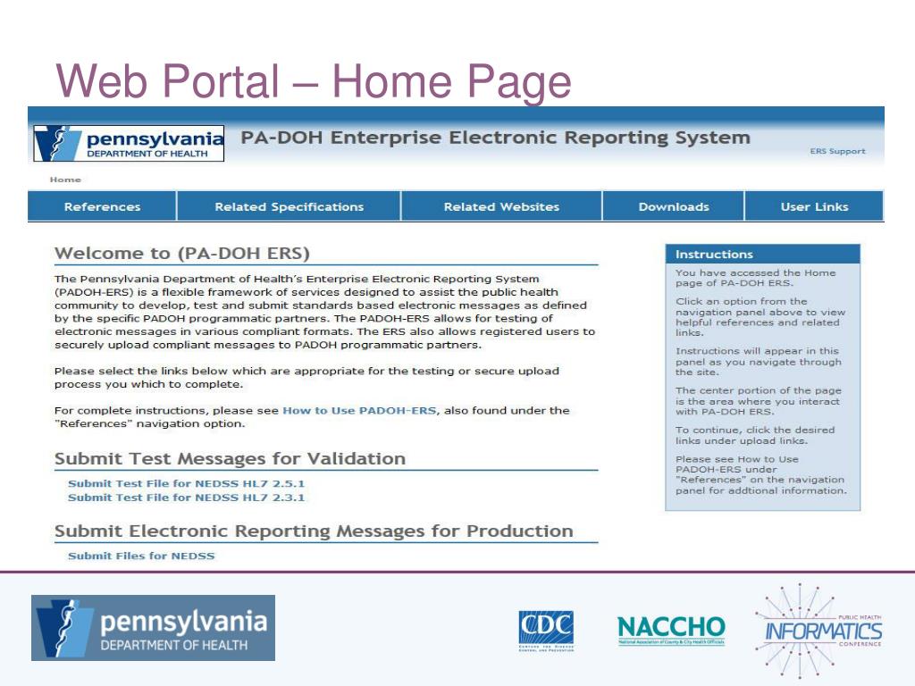 PPT Pennsylvania Department of Health Enterprise Services PowerPoint