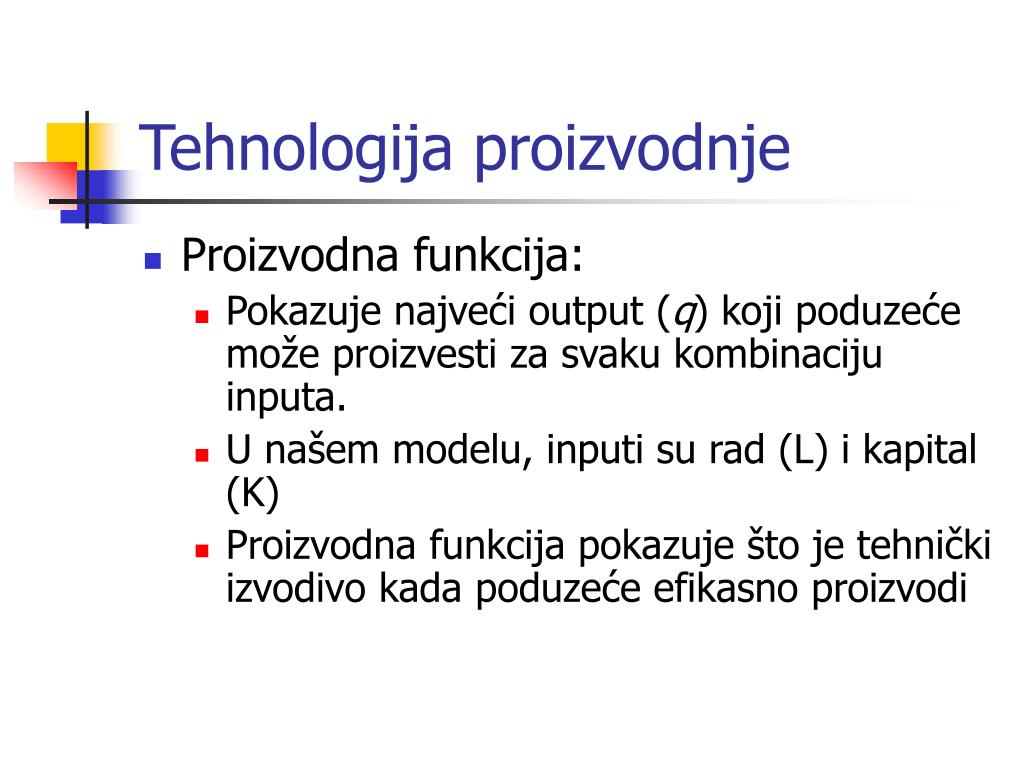 PPT - Proizvodnja PowerPoint Presentation, free download - ID:3196192