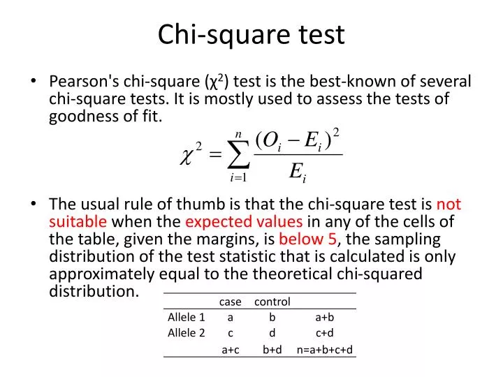 PPT Chi square Test PowerPoint Presentation Free Download ID 3196686