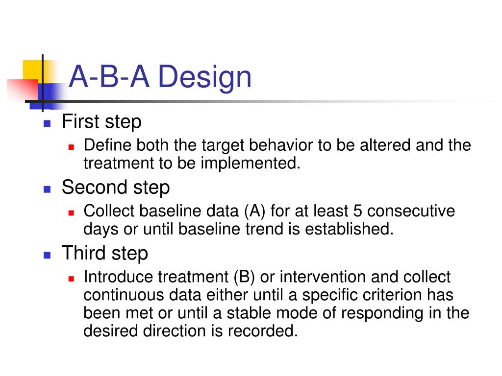 PPT Overview of Withdrawal Designs PowerPoint Presentation, free