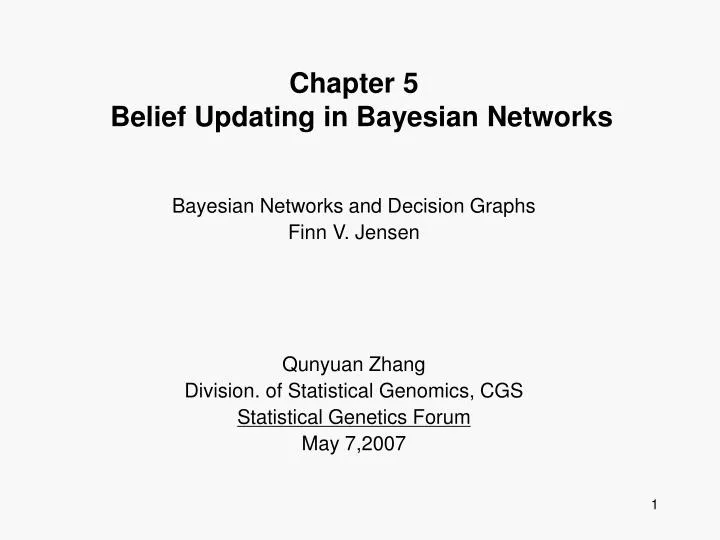 Ppt Chapter 5 Belief Updating In Bayesian Networks Powerpoint Presentation Id