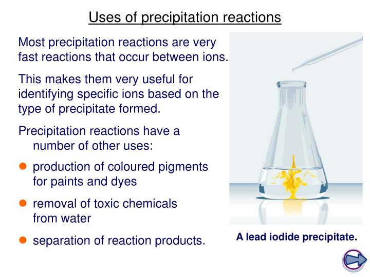 define precipitate reaction define precipitate reaction