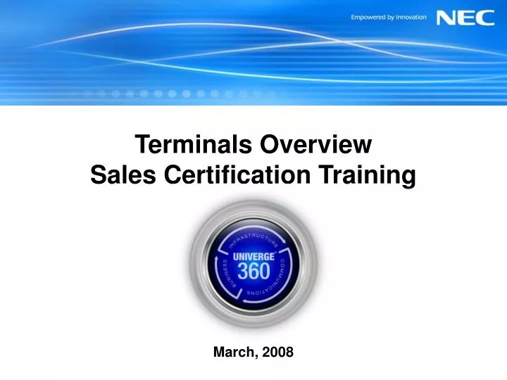 PPT Terminals Overview Sales Certification Training PowerPoint Presentation ID3197922