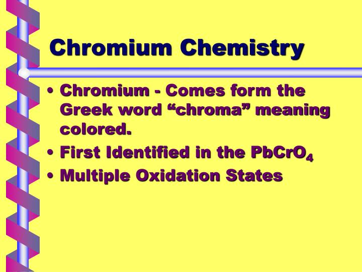chromium chemistry