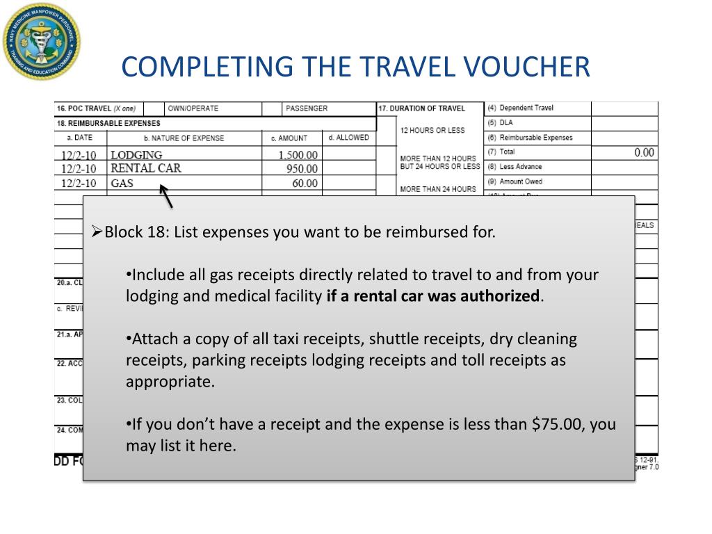 joint travel regulations local voucher