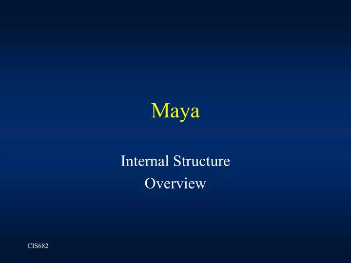 PPT Maya PowerPoint Presentation Free Download ID 3199006