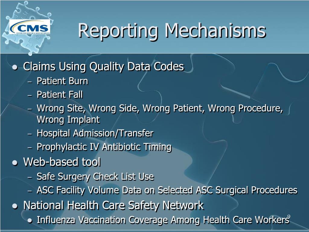 PPT - Medicare’s Quality Reporting for Ambulatory Surgical Centers ...